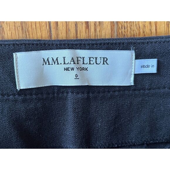 M.M. LAFLEUR New York Black Pull Up Pants Trousers   Women's Size 0 - Picture 3 of 8